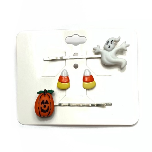 Candy Corn Earring & Halloween Bobby Pin Bundle - Picture 2 of 6